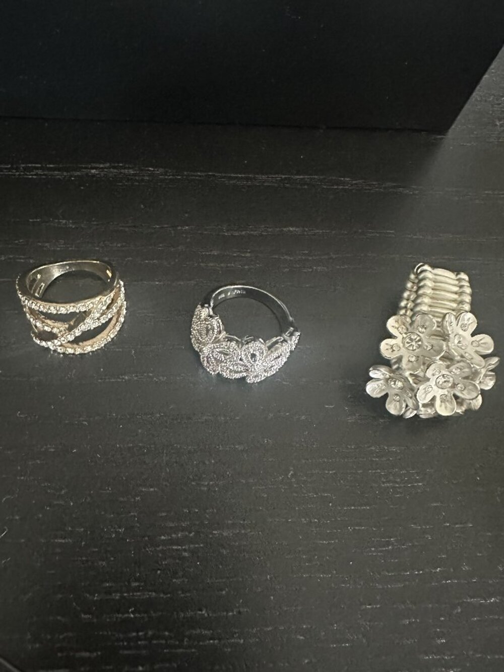3-piece Fashion Costume Ring Lot